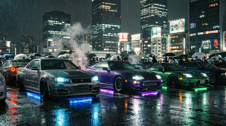 小马拉大车夜间车聚